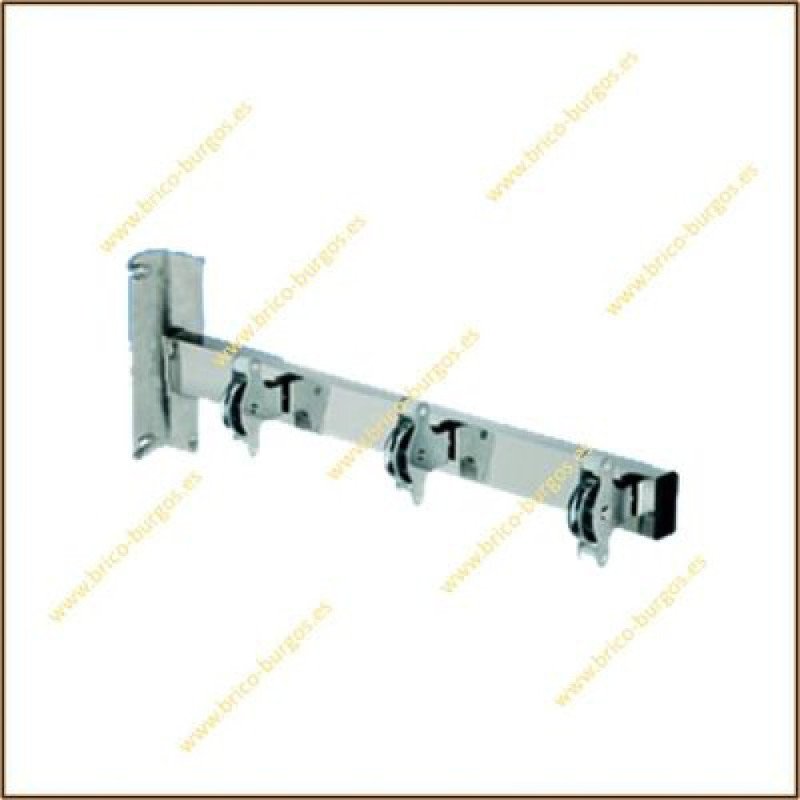 Tendedero 3 poleas inox