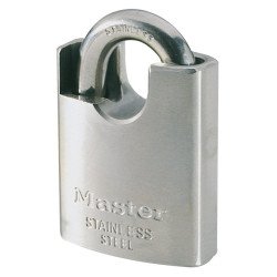 Candado seguridad inox 50mm arco protegido 550eurd