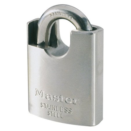 Candado seguridad inox 50mm arco protegido 550eurd