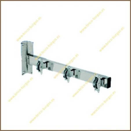 Tendedero 3 poleas inox
