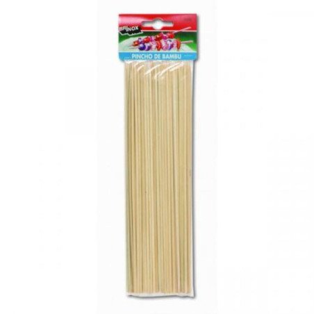 Pincho brocheta bambu 25cm madera