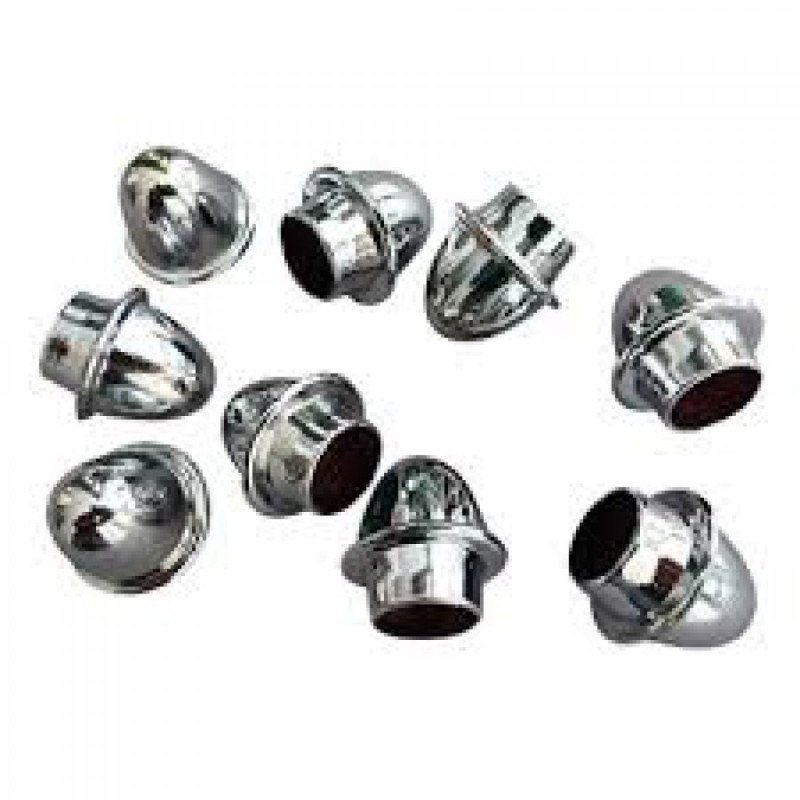 Terminal barra cortina acabado oro