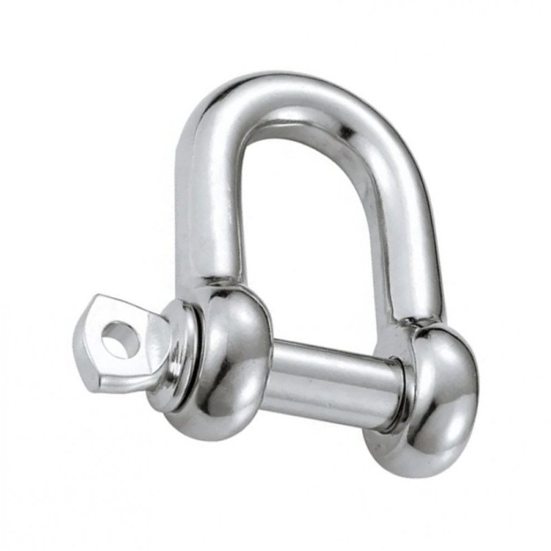 Grillete recto zincado de 6