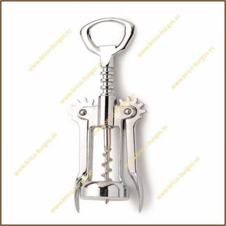 Sacacorchos cremallera punta acero 17 cm