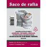 Saco de rafia 60x100cm blanco -ud-