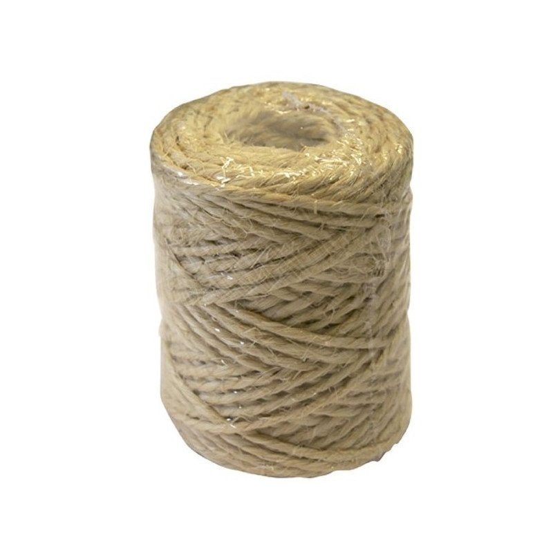Cuerda sisal bobina 200gr -2.5mm x 48mt-
