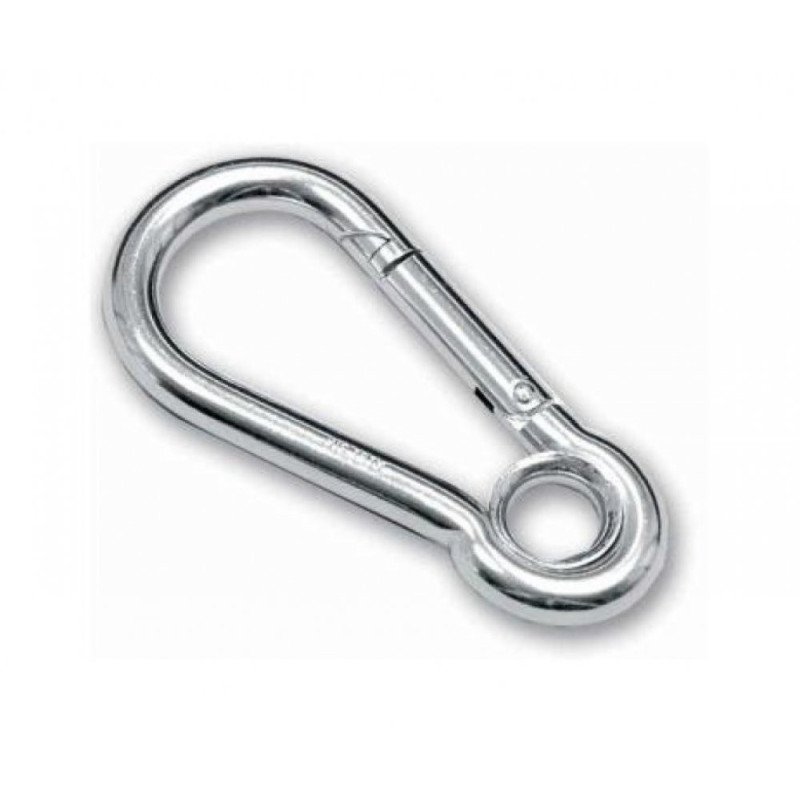 Mosqueton cincado de 8 c/anilla