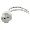 Portalamparas gu5.3 halog.15cm cable
