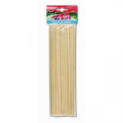 Pincho brocheta bambu 25cm madera