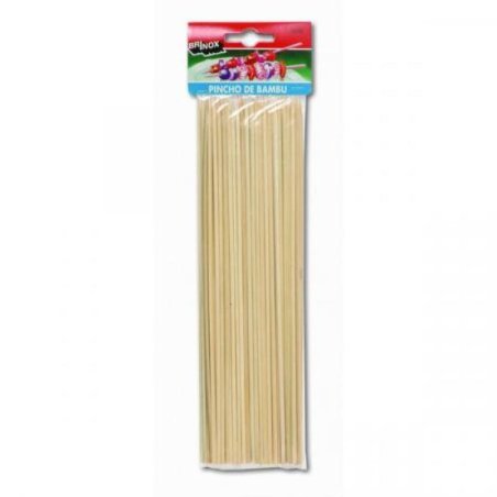 Pincho brocheta bambu 25cm madera