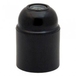 Portalamparas e27 negro