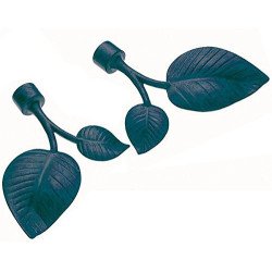 Terminal barra cortina 684-20 negro -2 ud-