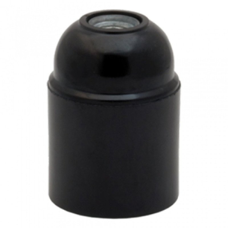 Portalamparas e27 negro