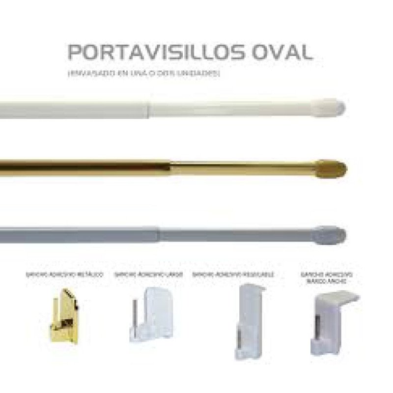 Portavisillos colgar blanco 0.40-0.65mt -2 ud-