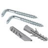 Blister taco 8mm + alcayata 20x70 -4 ud-