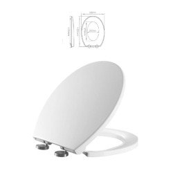 Tapa inodoro mod. verona -blanco- caida amortiguada