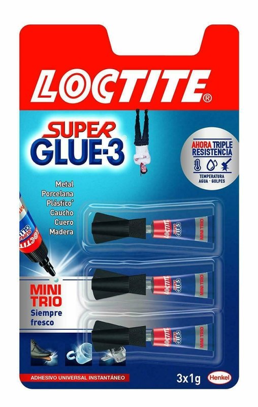 Loctite adhesivo super glue 1gr -mini trio-