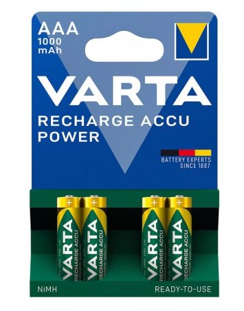 Pila recargable lr-03 aaa 1000mah -ud- varta