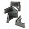 Pie plastico estanteria sencillo gris