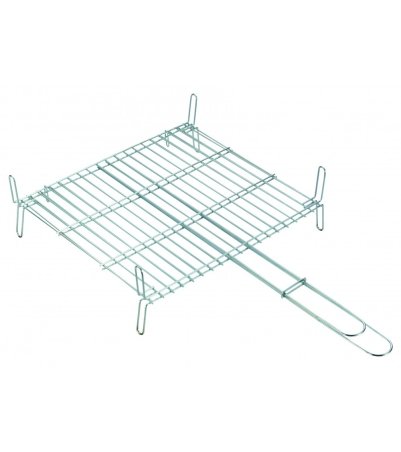 Parrilla doble serie 40 acero cincado 40x45cm