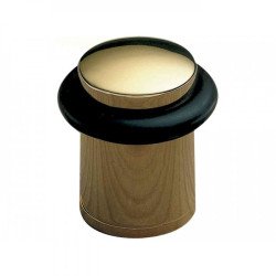 Tope para puertas tornillo invisible 201-20 -oro goma negra-