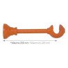 Soporte barra cortina 220 - 150 -teka-