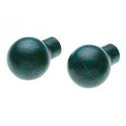 Terminal barra cortina 682-20 negro -2 ud-