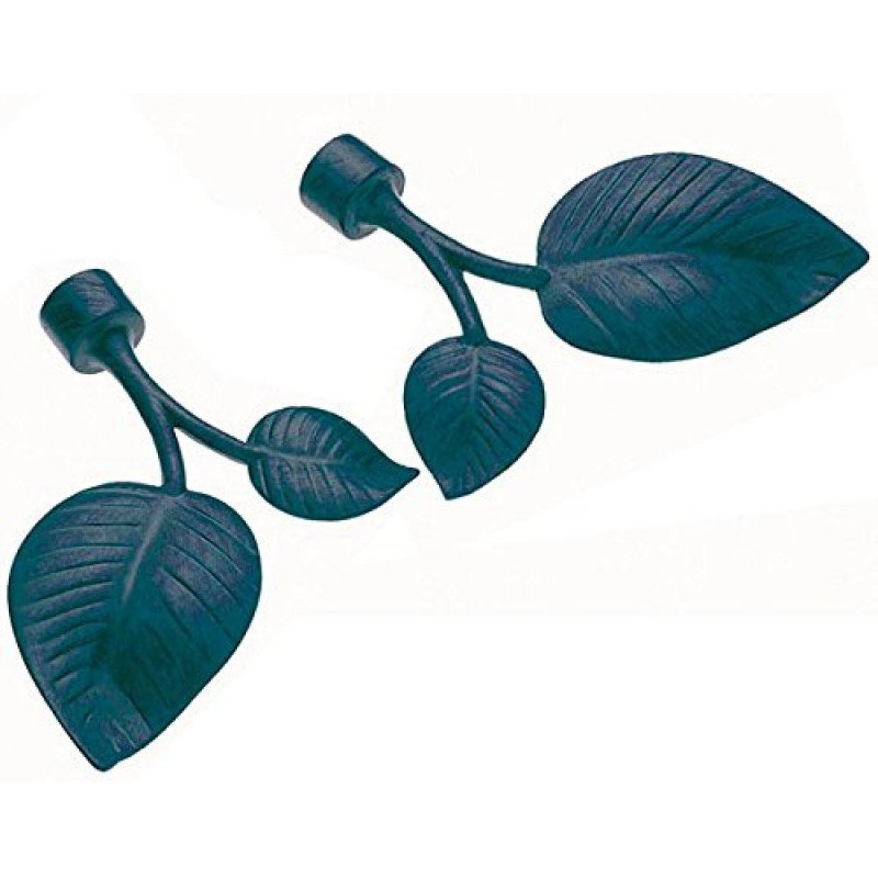 Terminal barra cortina 684-20 negro -2 ud-