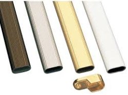 Barra armario oval plata 30x15 -ml-