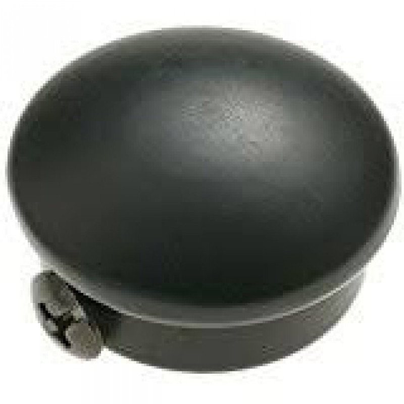 Terminal barra cortina 680-20 negro -2 ud-