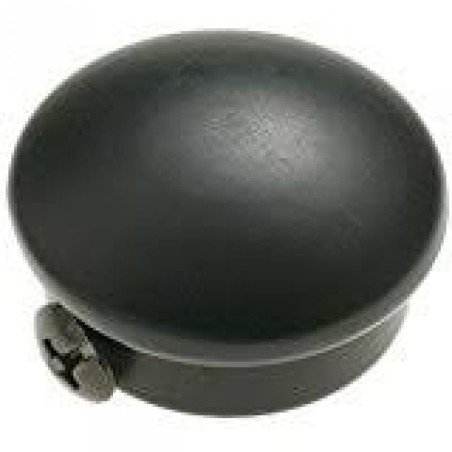 Terminal barra cortina 680-20 negro -2 ud-