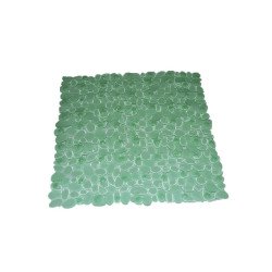 Alfombrilla ducha antideslizante 51x51cm -verde-