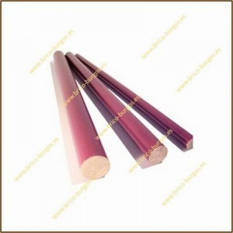 Barra madera redonda 14-20 teka -2.4mt-