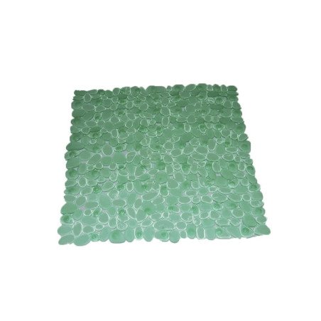 Alfombrilla ducha antideslizante 51x51cm -verde-