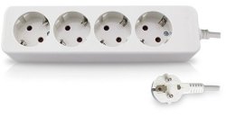 Base multiple 4 tomas con 1.5 mt de cable