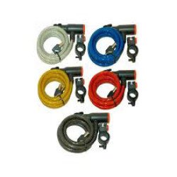 Candado bici spiral junior rojo