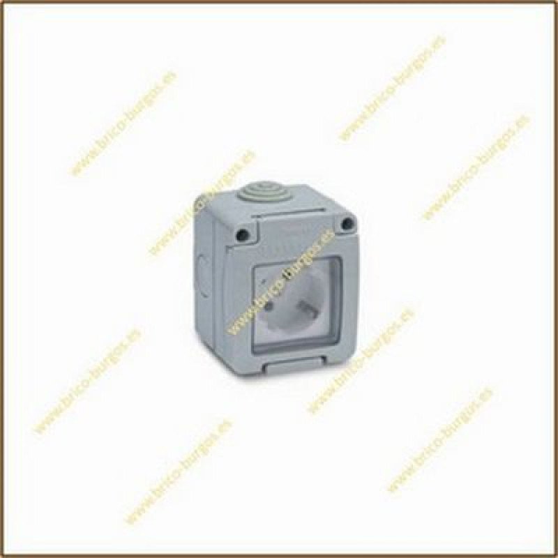Base schuko estanca ip65 con tt lateral -16a- 250v legrand