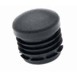 Contera redonda interior ø 22 mm negro -plastico-