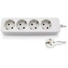 Base multiple 4 tomas con 1.5 mt de cable