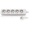 Base multiple 5 tomas con 1.5 mt de cable