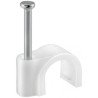 Grapa cable redondo 7mm -blanco-