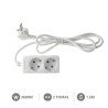 Base multiple 2 tomas con 1.5 mt de cable
