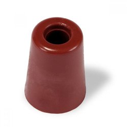 Tope para puertas con tornillo invisible diam. 37x50 grande -marron-