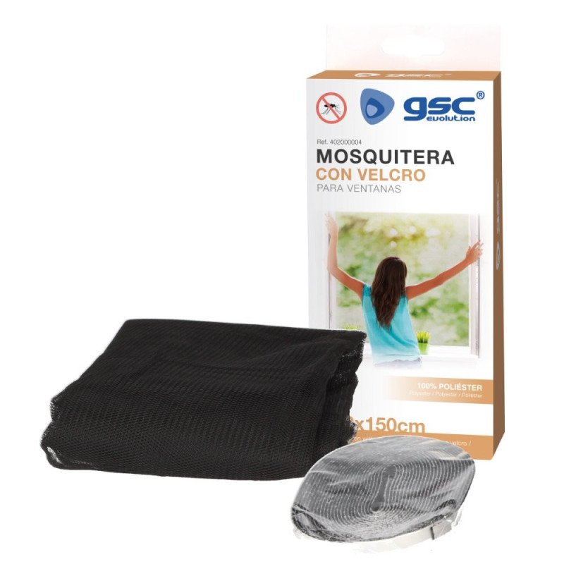 Tela mosquitera con velcro para ventanas 1.30x1.50 mt