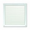 Rejilla de ventilacion 18x18 cm 19 aberturas lacado blanco