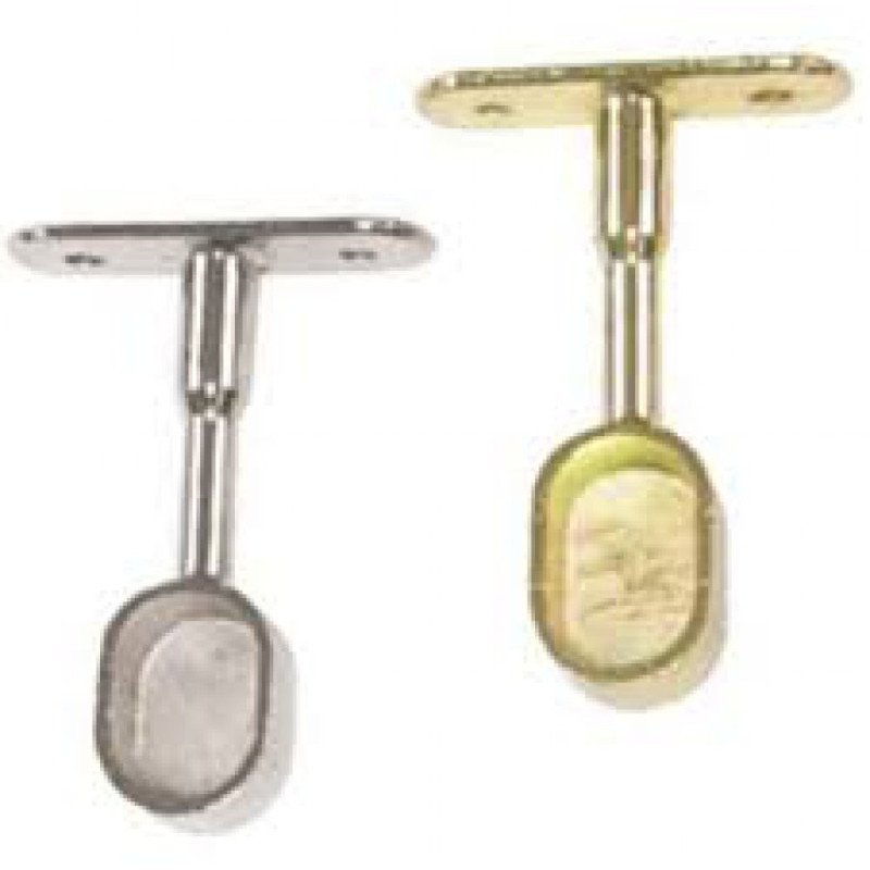 Soporte barra oval armario terminal oro -2 ud-