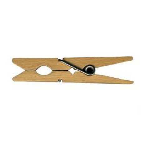 Pinza ropa madera 7.5cm -24 ud-