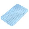 Alfombrilla baño antideslizante 36x70cm azul