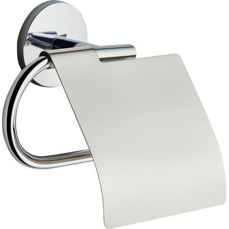 Portarrollos baño ebano 16x11cm instalacion adhesivo o tornillos