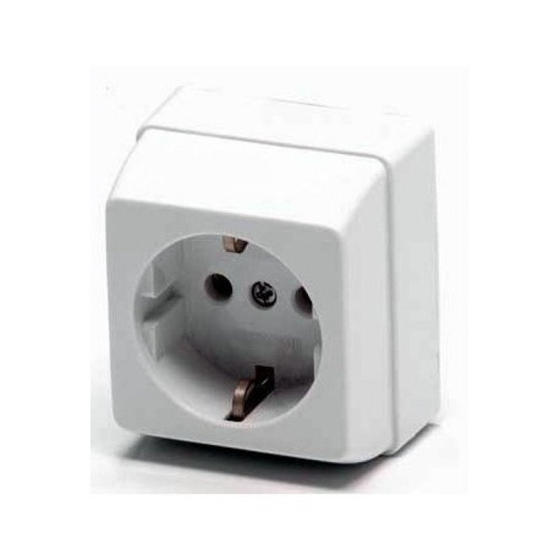 Lg base schuko superficie -blanco-
